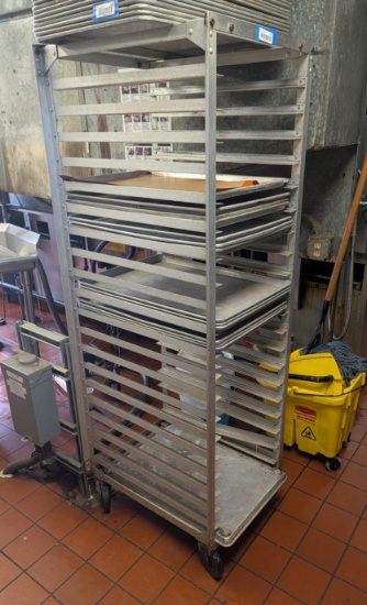 Rolling Aluminium Sheet Pan Rack