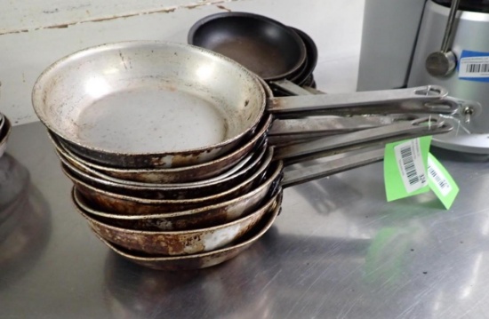 (7) 8.5" dia. Aluminium Skillets