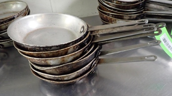 (7) 8.5" dia. Aluminium Skillets