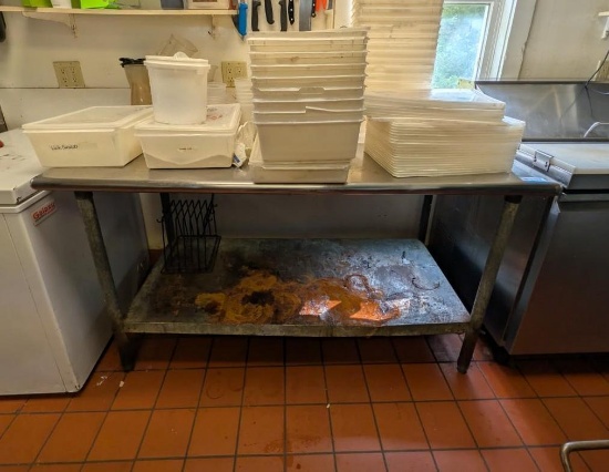 Stainless Steel Work Table w/ Undershelf