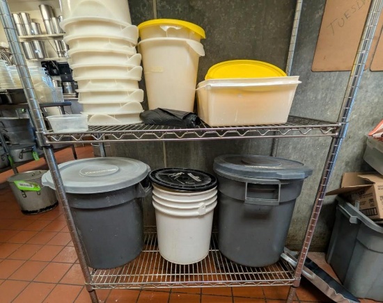 (4) Cisco 10 Gal. Dry Storage Containers w/ Lids
