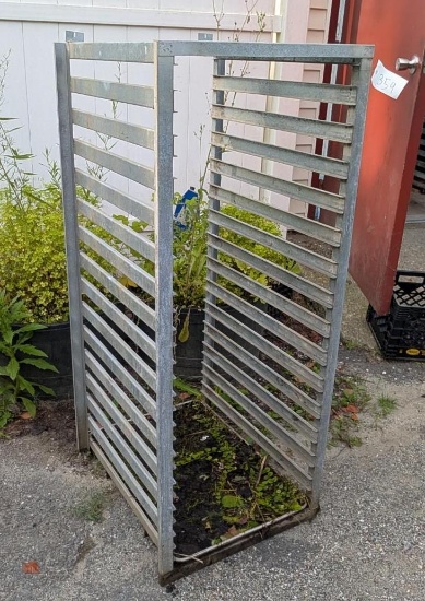 (2) Galvanized Sheet Pan Rack