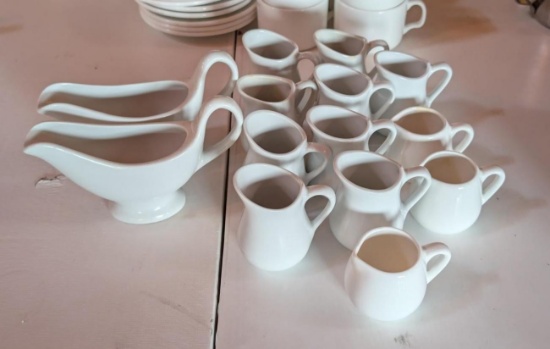 (14) Creamers & Gravy Pots