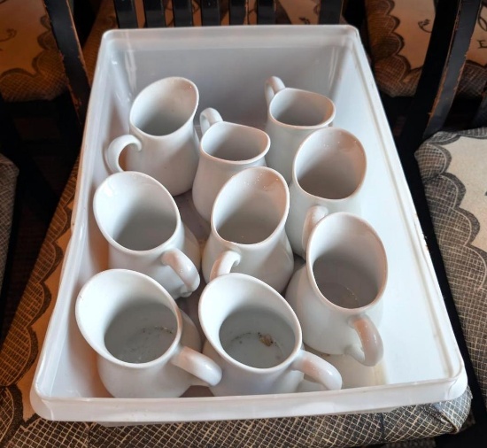 (9) Porcelain Cordon Bleu Creamers