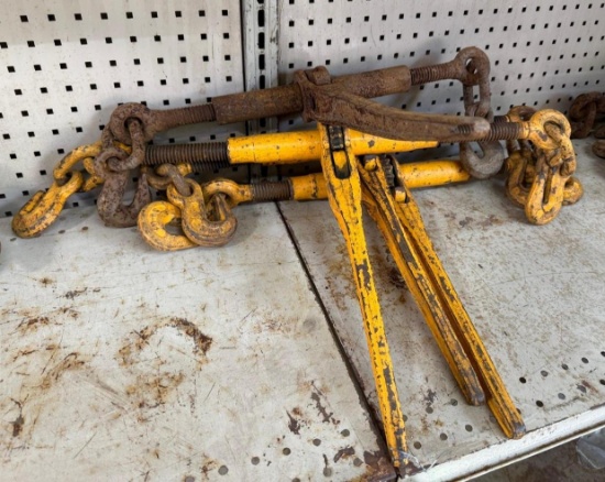 (4) Ratcheting Chain Binders