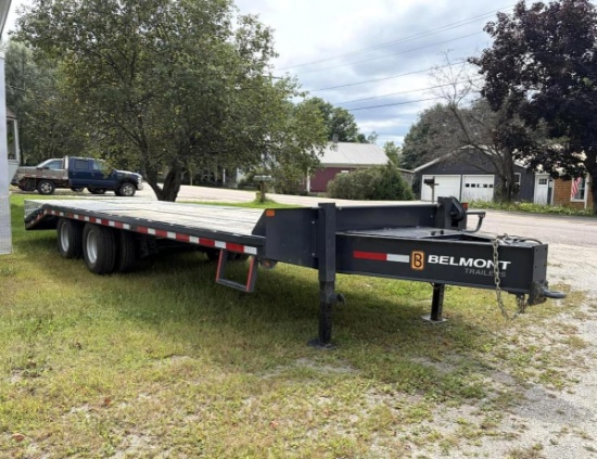 2026 Belmont Trailers GN25-24K Tandem Axle Flatbed Trailer