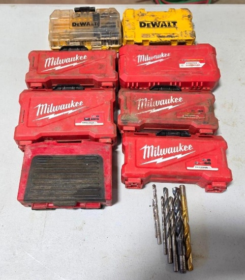 (6) Milwaukee Drill Bit Indexes