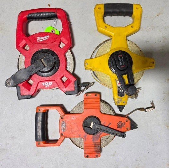 (3) 100' Tape Measures
