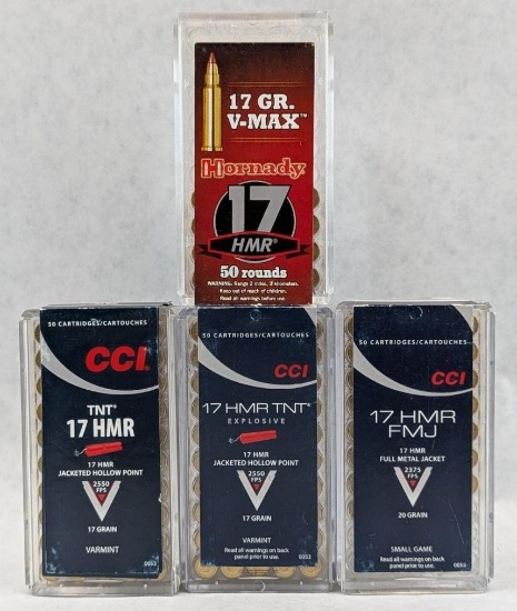 (159) .17 HMR Cartridges