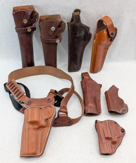 (8) Leather Handgun Holsters