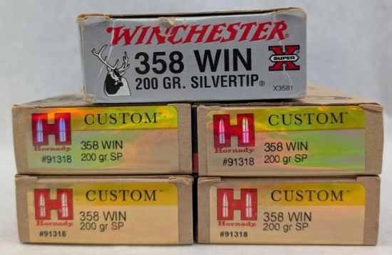 (90) .358 Winchester Cartridges