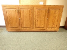 4-Door Oak Cabinet