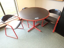 Round Metal Framed Table