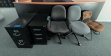 (2) Filing Cabinets & (3) Office Chairs