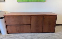Executive Dbl. Pedestal Desk & Credenza