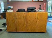 4-Door Oak Cabinet