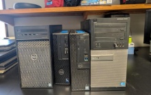 (4) Dell Computer Monitors