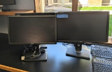 (4) Dell Computer Monitors w/ Stands