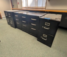 (6) Metal Filing Cabinets