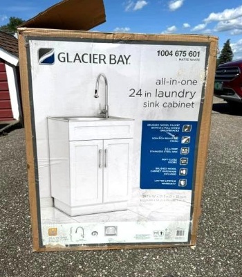Glacier Bay 24" Laundry Sink Cabinet