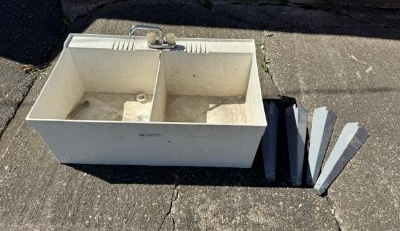 Two Compartment Laundry Sink