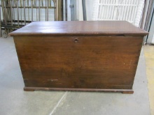 19th C Poplar Blanket Chest