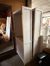 (2) Wood Cabinets