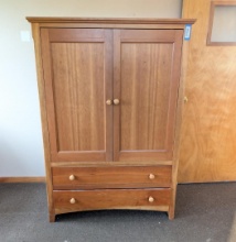 2-Door Cherry Cabinet