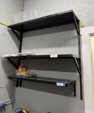 (3) Steel Wall Shelves