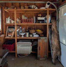 Contents of Wood Shelf
