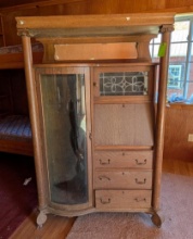 Antique Larkin Tiger Secretary/Bookcase