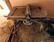 Antique Butter Worker Table