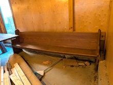 Oak Church Pew