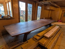 XL 17' Oak Dining Table