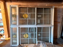 (3) Pella Divided Windows w/Divided Upper Transom Windows