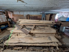 (20 +/-) Assorted 2.5" to 3" Oak Boards
