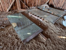 (3) Glass Door Panels