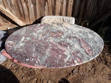 Manufactured Oval Stone Table Top