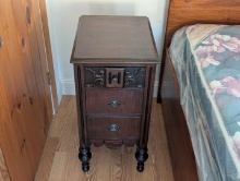 (2) Antique Depression Era Bedside Cabinets