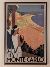 Framed Roger Broders Monte Carlo Poster