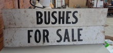 (2) Vintage Double Sided Tin Signs