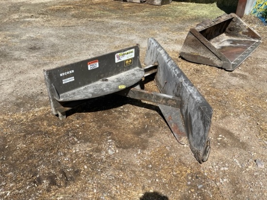 Becker 84" Skid Steer Angle Push Blade