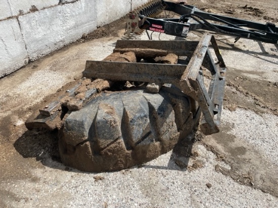 Manure Tire Blade - Skid Steer Attachment