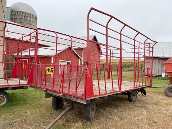 Steel Thrower Hay Wagon