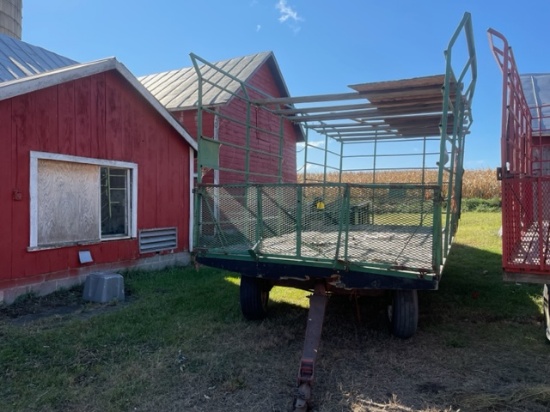 Steel Thrower Hay Wagon (Green)