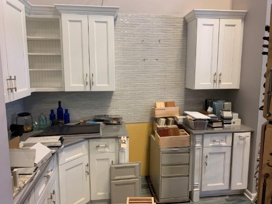 L Shaped Kitchen Cabinet Display 30" x 50" x 40"