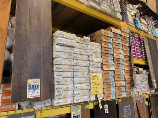 Sections of Mohawk & Wood Flooring Approx. 148 Boxes