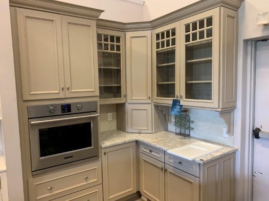 L Shaped Kitchen Cabinet Display 80" x 67"