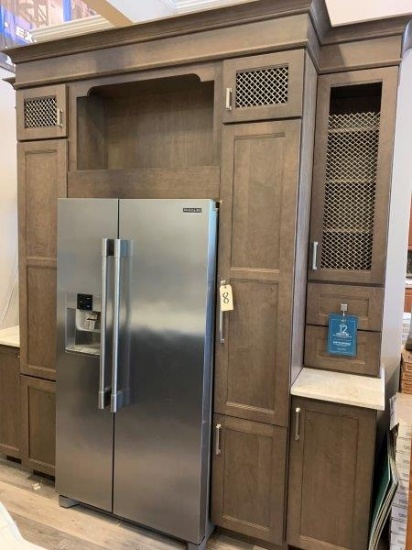 Kitchen Wall Cabinet & Refrigerator 100"