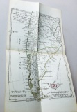 RARE 1780 Hand Colored Map of CHILI